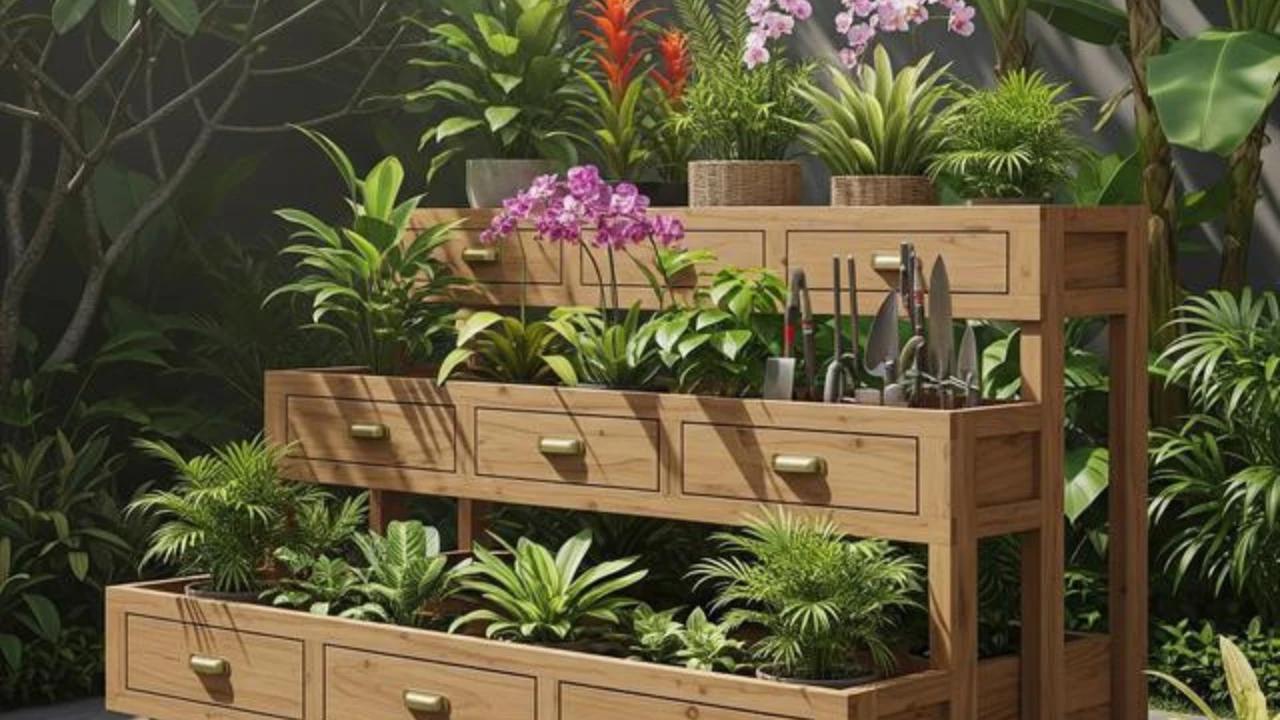 Bikin Pekarangan Rumah Lebih Cantik dengan 8 Model Rak Tanaman Bertingkat Tahan Cuaca