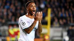 Raheem Sterling - Penyerang lincah ini merupakan andalan lini serang Manchester City. Meskipun memiliki kecepatan serta tendangan akurat namun di Liga Champion musim ini ia belum mampu membuka keran golnya. (AFP/John Thys)
