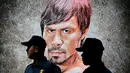 Polisi berjaga-jaga saat parade penyambutan Manny Pacquiao di Manila, Fiipina. Rabu (13/5). Setelah kekalahannya dari Floyd Mayweather, Manny Pacquiao menyatakan akan beristirahat setelah operasi bahu kanannya yang cedera. (AFP PHOTO/NOEL CELIS)