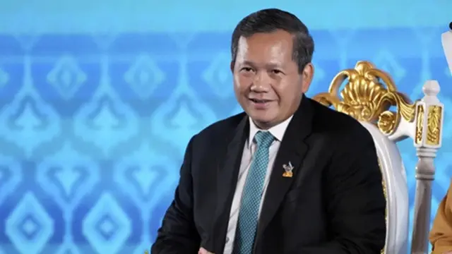 Perdana Menteri Kamboja Hun Manet di Phnom Penh, Minggu, (24/12/2024).