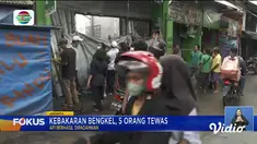 Perbarui informasi Anda bersama Fokus edisi (12/04) dengan berita-berita sebagai berikut, Kebakaran Bengkel, Lima Orang Tewas, Harga Daging Sapi Merangkak Naik, Santapan Berbuka Puasa, Nasi Liwet Tampah, Truk Tertimpa Batu Besar, Dua Tewas.
