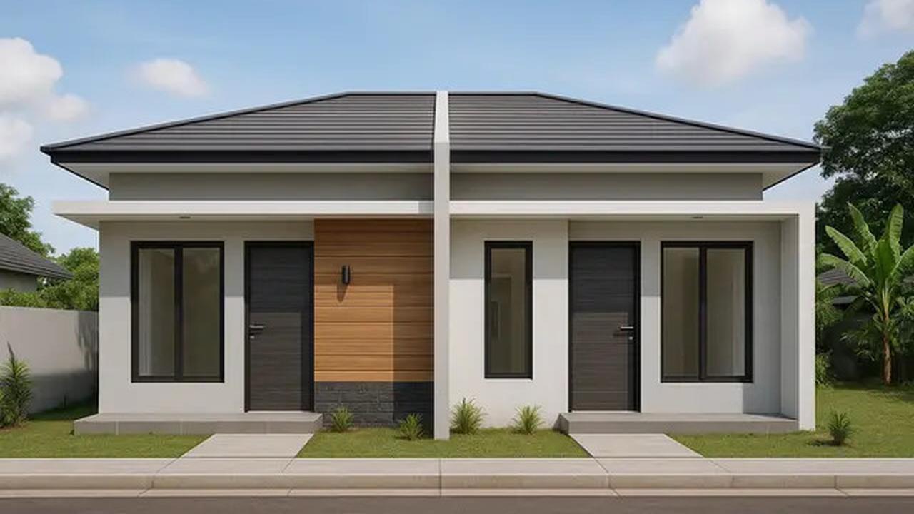 8 Model Rumah Kontrakan Sederhana 2 Pintu Minimalis, Cocok untuk Investasi Properti