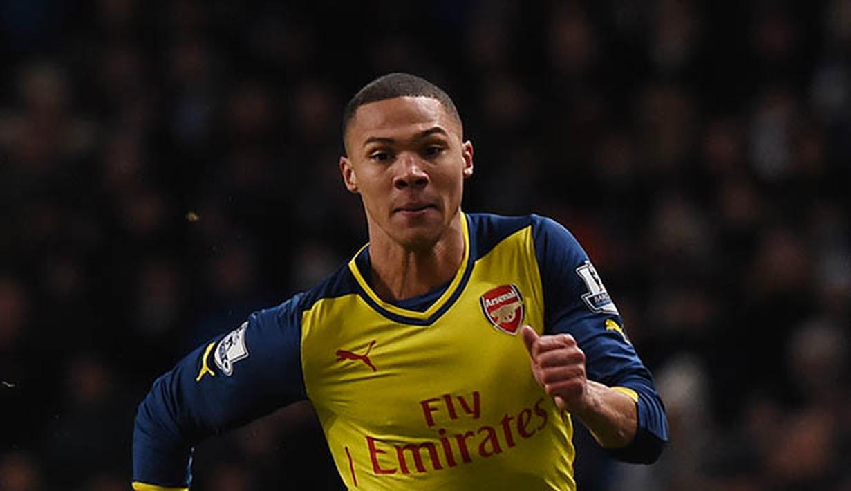 6. Kieran Gibbs, bek kiri asal Inggris ini hanya menjadi bayang-bayang dari Nacho Monreal di Arsenal, hal itu kemungkinan akan membuatnya minta segera dilepas ke klub lain. (AFP/Paul Ellis) 