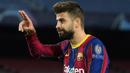 Gerard Pique. Pemain yang telah 14 musim memperkuat Barcelona ini mampu mencetak 15 gol di Liga Champions. Bersama Sergio Ramos, ia berpeluang memecahkan rekor yang dipegang Roberto Carlos dengan 16 gol. (Foto: AFP/Lluis Gene)