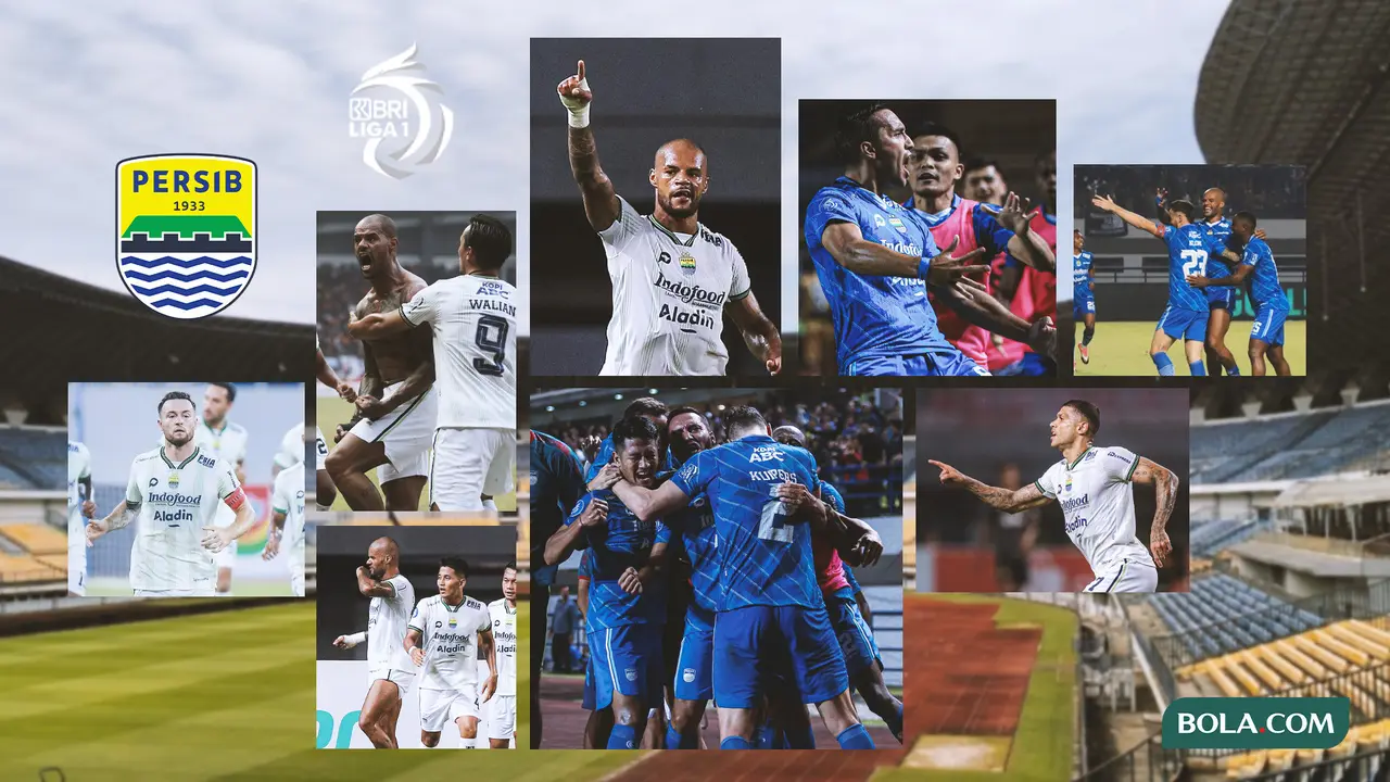 Kolase - Selebrasi Gol Persib Bandung di BRI Liga 1