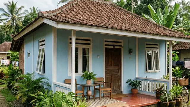 Warna Cat Dinding untuk Rumah Kecil (Foto: Gemini AI)