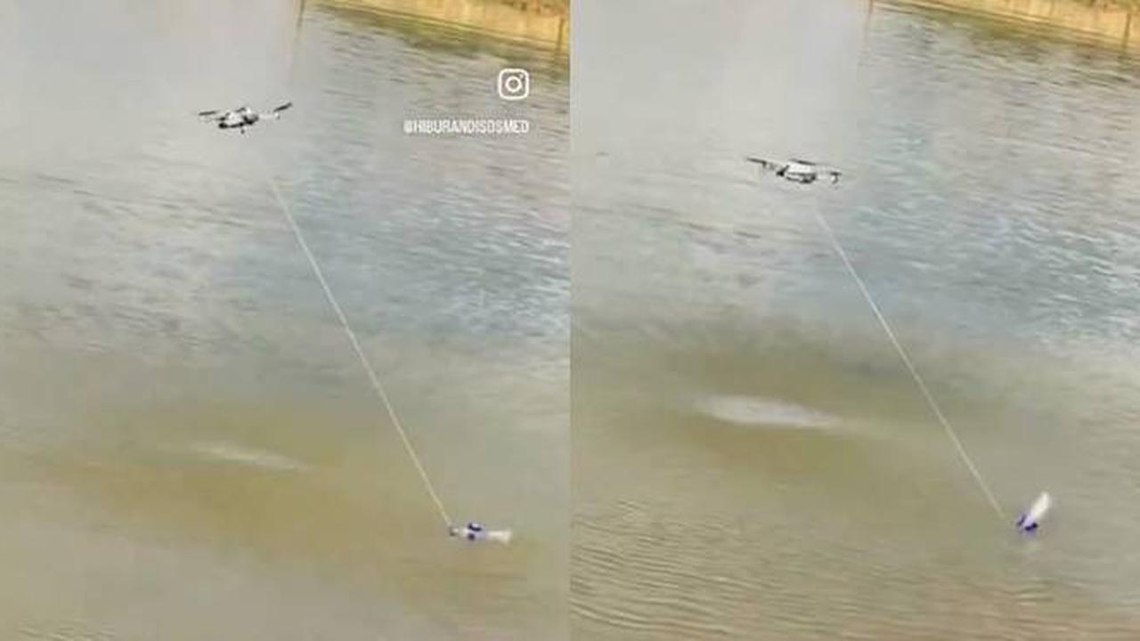 Viral Momen Kocak Orang Mancing Pakai Drone Ini Ujungnya Enggak Terduga