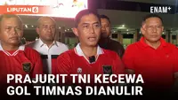 Nobar Laga Kontra Uzbekistan, TNI dan Warga Kecewa Gol Timnas Indonesia U-23 Dianulir
