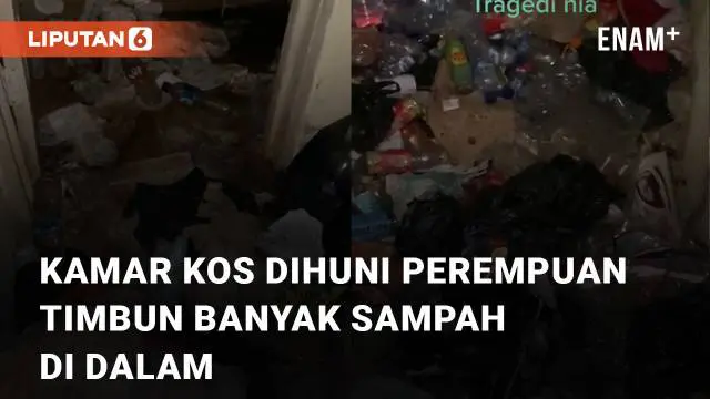 Sebuah kamar kos timbun banyak sampah kembali terjadi