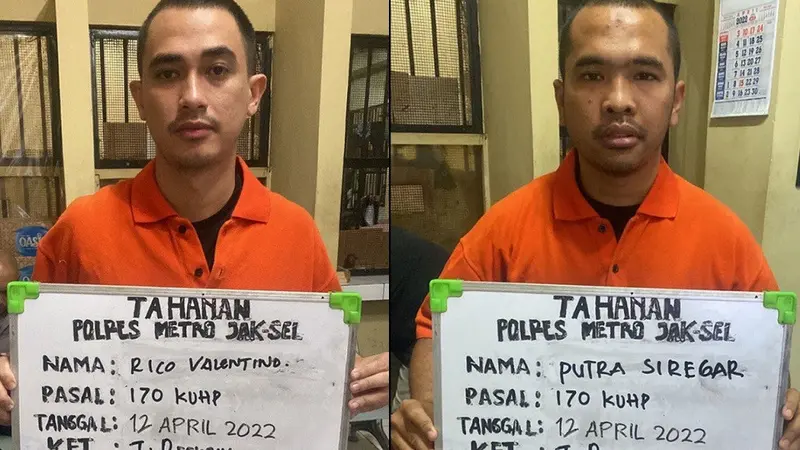 Putra Siregar dan Rico Valentino Ditangkap (Istimewa)