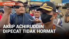 AKBP Achiruddin Hasibuan resmi dipecat secara tidak hormat dari Polri usai jalani sidang kode etik di Bidang Propam Polda Sumut. Ia terbukti melanggar kode etik Polri terkait perilaku yang membiarkan tersangka AH melalukan penganiayaan terhadap Ken A...