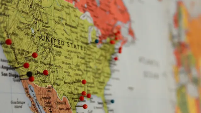 Peta Amerika Serikat (Unsplash)