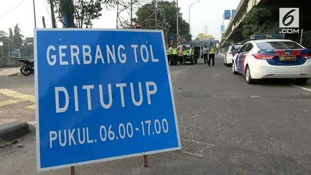 VIDEO: Pintu Tol Dalam Kota Ditutup, Pengendara Marah