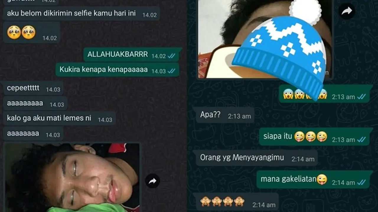 6 Chat Pacar Kirim Foto Selfie Ini Bikin Tepuk Jidat