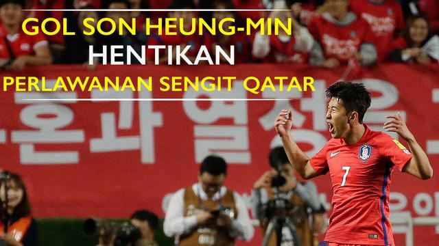 Video gol spektakuler Son Heung-min penyerang Korea Selatan yang mengakhiri perlawanan sengit Qatar di laga kualifikasi Piala Dunia 2018.