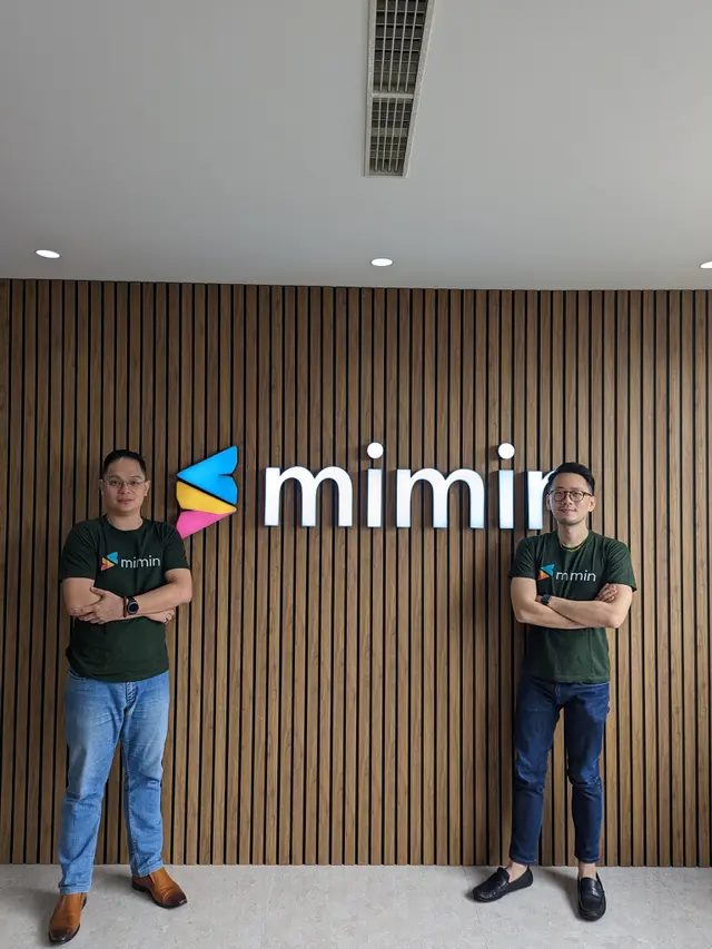 Mimin co-founders (Kiri-Kanan) Bayu Ekaputra and Joseph Simbar