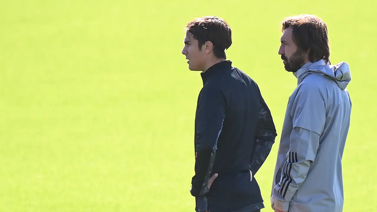 Pelatih Juventus, Andrea Pirlo mempersiapkan timnya menghadapi Barcelona di babak penyisihan grup Liga Champions 2020