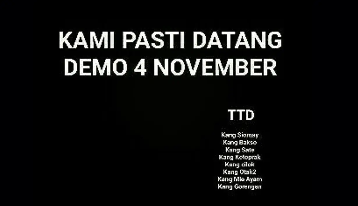Kami pasti datang (pojoksatu.com)