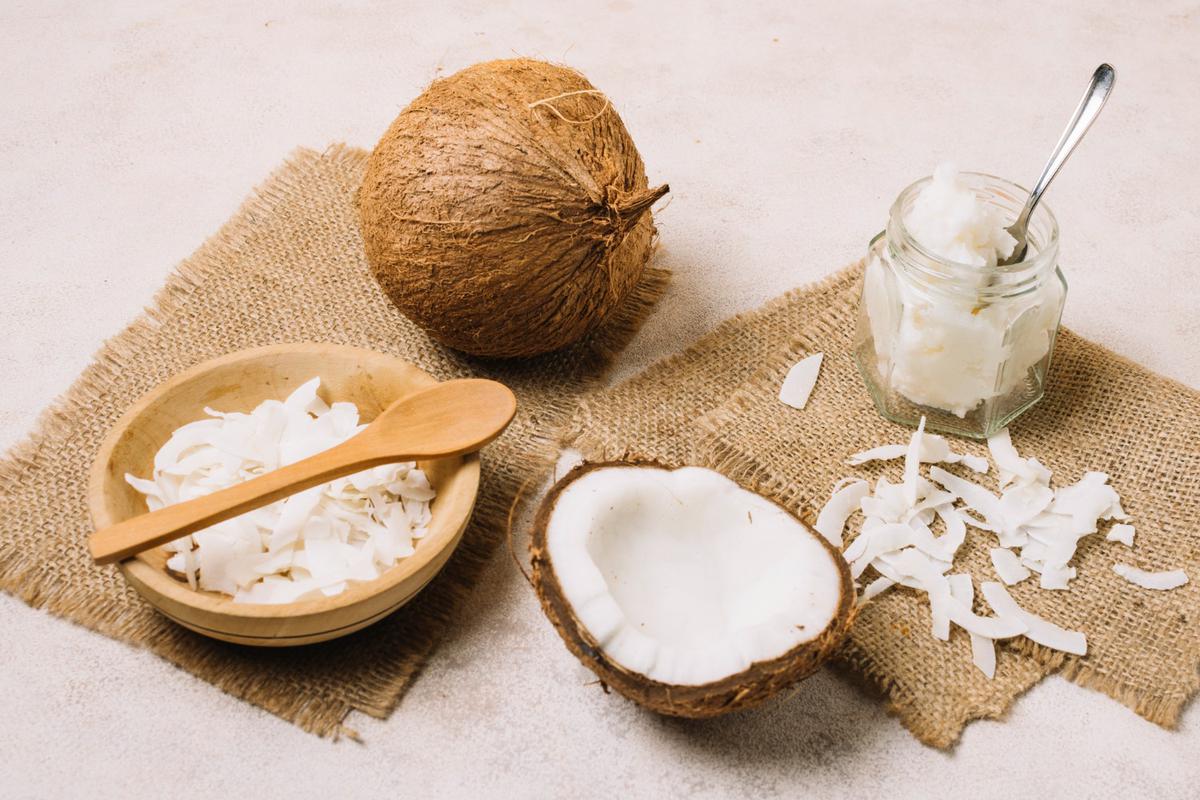 Ilustrasi Daging Kelapa