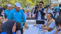 Kementerian Kelautan dan Perikanan (KKP) menggelar puncak&nbsp;peringatan Hari Ulang Tahun (HUT) ke-25 di pulau untung Jawa, Kepulauan Seribu pada Selasa (29/10/2024). (Bima/Liputan6.com)