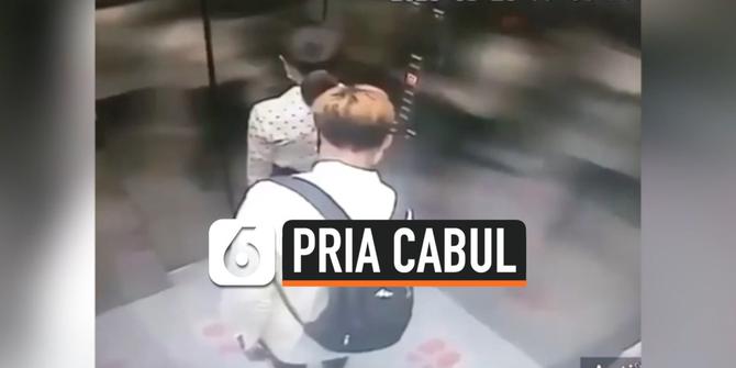 VIDEO: Detik-Detik Pria Cabul Beraksi Dalam Lift Apartemen