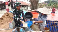 Atasi Kekeringan, Korem 051 Wijayakarta Salurkan 55 Ribu Liter Air Bersih