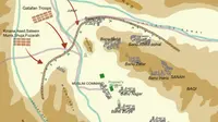 Peta pertempuran Khandaq (DrZubairRashid-wikimedia commons)