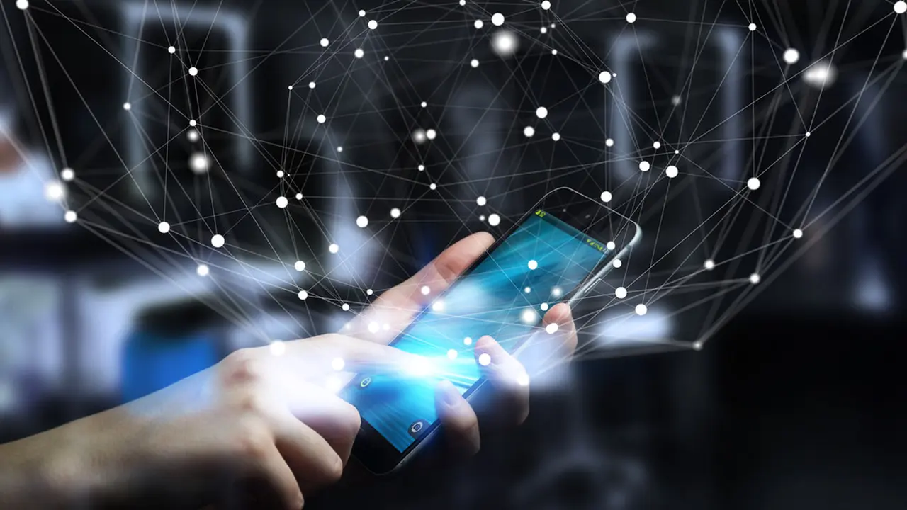 Ilustrasi teknologi pada smartphone