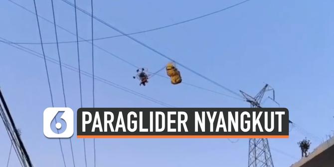 VIDEO: Paraglider Tersangkut Kabel Listrik Tegangan Tinggi Selama 4 Jam