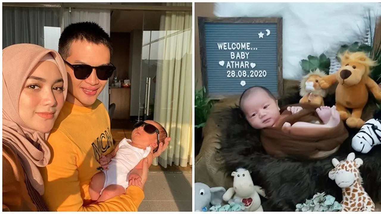 6 Pemotretan Baby Born Athar Anak Citra Kirana dan Rezky Aditya, Menggemaskan