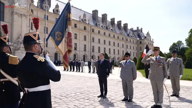 Presiden Republik Indonesia, Prabowo Subianto tiba di kompleks Les Invalides, di Paris, Prancis, Kamis (28/5) (Youtube Sekretariat Presiden)