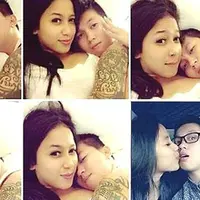 Setelah ditetapkan jadi tersangka penipuan First Travel, beredar foto mesra Kiki Hasibuan dengan pasangan sejenisnya. (Foto: istimewa)