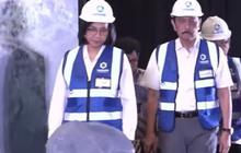 VIDEO: Momen Unik Sri Mulyani hingga Luhut Pakai Topi Proyek, Tenteng Blancong Pecah Batu