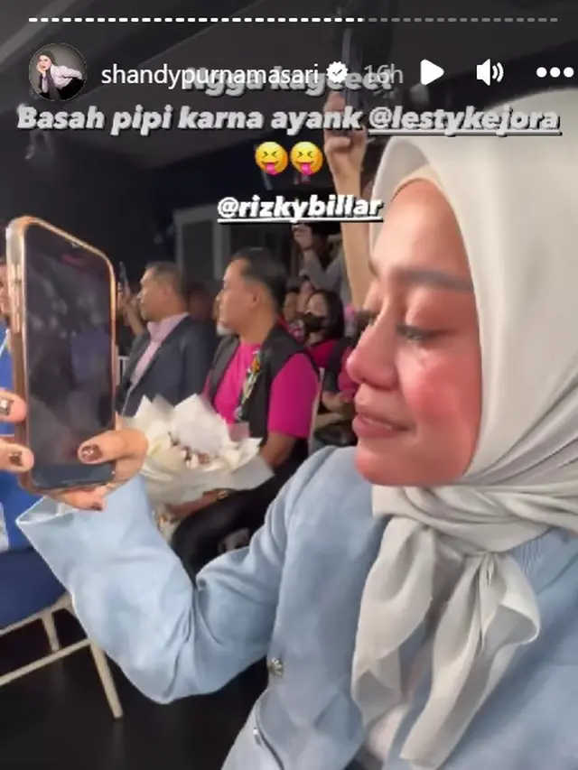 Lesti Menangis di Acara Fashion Show
