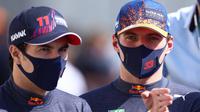 Pembalap Red Bull Racing, Max Verstappen saat beraksi di balapab F1 GP Belanda. (KENZO TRIBOUILLARD / AFP)