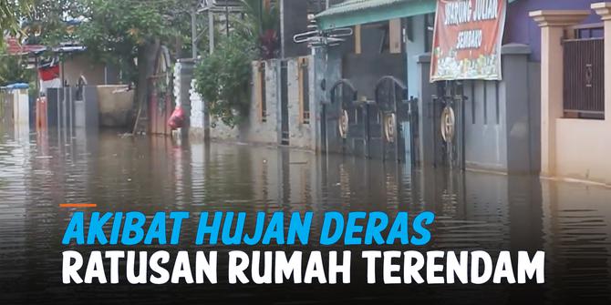 VIDEO: Hujan Deras, Ratusan Rumah di Samarinda Terendam Banjir