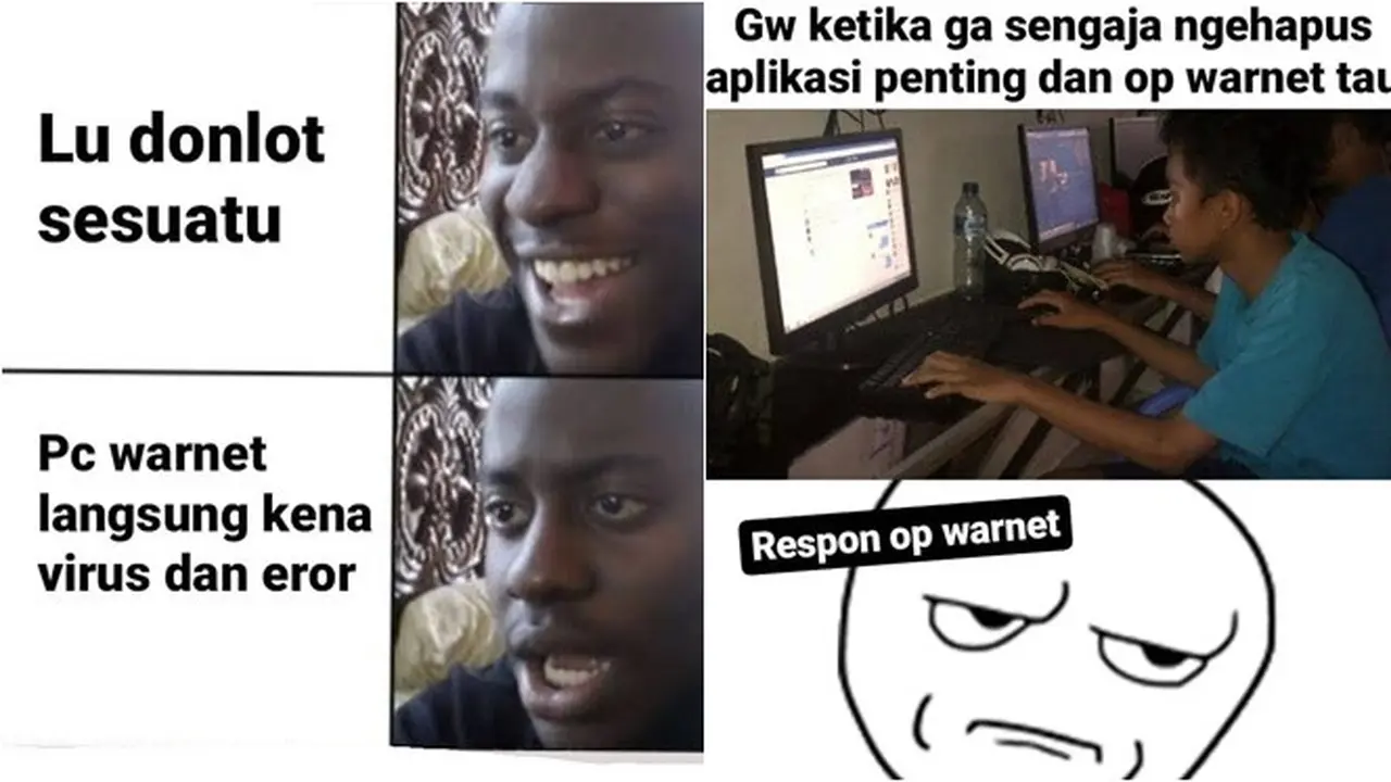 7 Meme Momen Bocah Main di Warnet Ini Bikin Tepuk Jidat