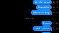 Isi Pesan Terakhir Pitha Haningtyas Mentari ke Syabda Perkasa Belawa: Jawab Chat Aku, Sadaaa (Instagram/Pitha Haningtyas Mentari)