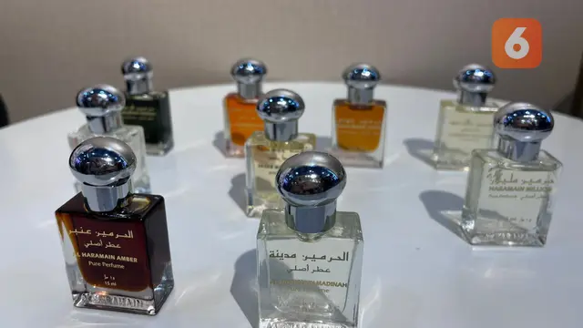 Parfum Al Haramain, yang khas Timur Tengah memiliki varian parfum non-alkohol biasanya dibeli orang Indonesia yang umrah atau haji