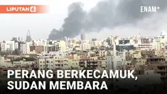 Asap hitam mengepul di langit ibu kota Sudan, Khartoum, setelah pertempuran sengit kembali meletus. Militer Sudan melancarkan operasi untuk merebut kembali wilayah dari pasukan paramiliter Rapid Support Forces (RSF).