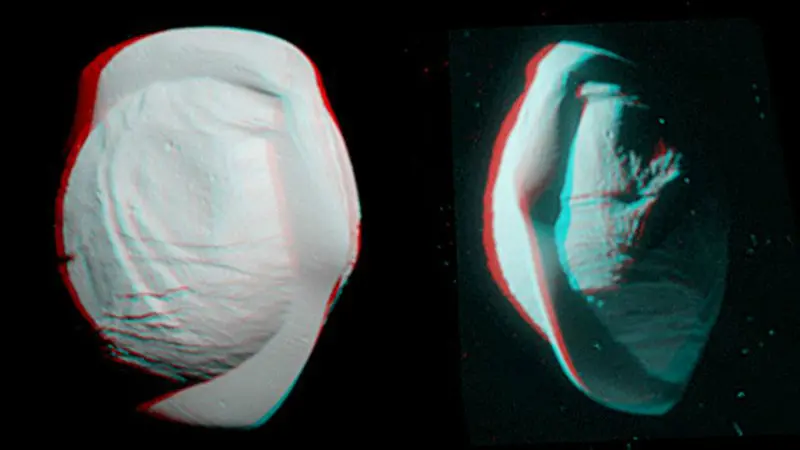 Pan, salah satu bulan Saturnus (NASA/JPL/Space Science Institute)