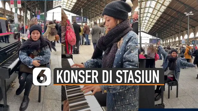 VIDEO: Pertunjukan Batal karena Virus Corona, Artis Ini “Konser” Dadakan di Stasiun