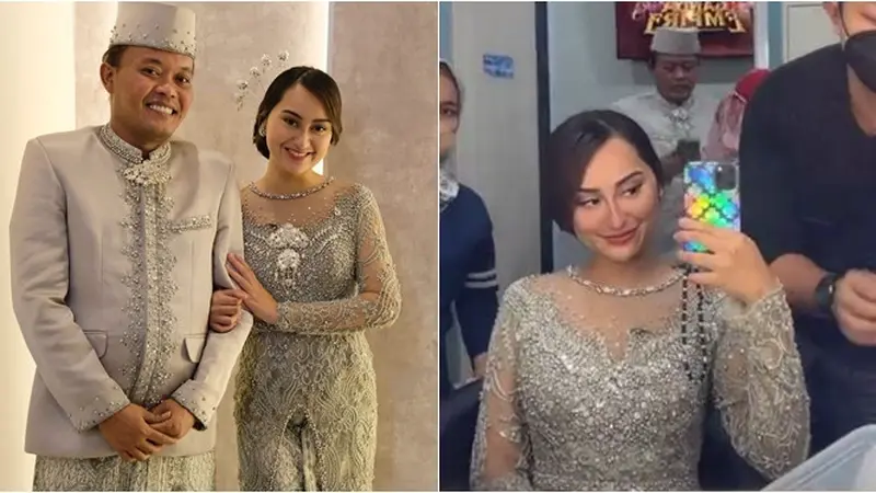 6 Potret Sule dan Memes Prameswari Pamer Pakai Baju Pengantin, Tampil Serasi