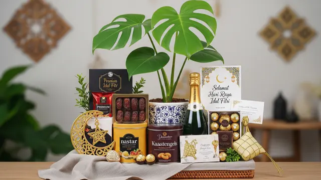 Ilustrasi Tanaman untuk Hampers Lebaran/Gemini AI