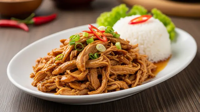 Resep Ayam Suwir Saus Tiram (AI Generated)