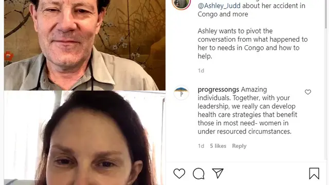 Ashley Judd bicara soal kecelakaan yang dialaminya. (Instagram/ nickkristof)
