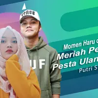 Ada momen haru di antara meriah perayaan ulang tahun putri Sule. (Foto: Adrian Putra/Nurwahyunan/Bintang.com Instagram/putridelinaa Desain: Nurman Abdul Hakim/Bintang.com)