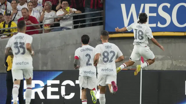 Foto: Sempat Unggul Dua Gol, AC Milan Kena Comeback Real Madrid pada Laga Pramusim 2023/2024 Soccer Champions Tour