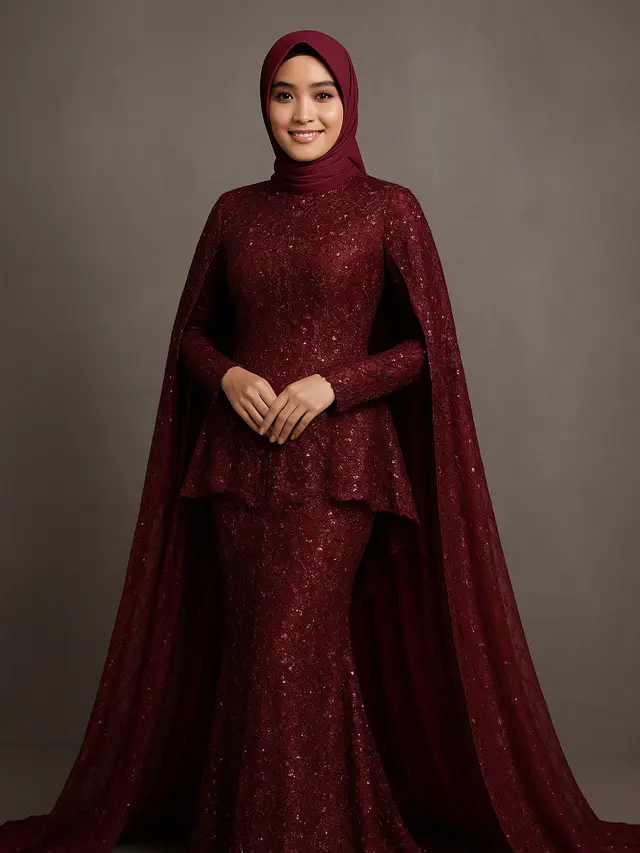 7 Model Kebaya Brokat Full Payet, Tampil Glamor dan Anggun
