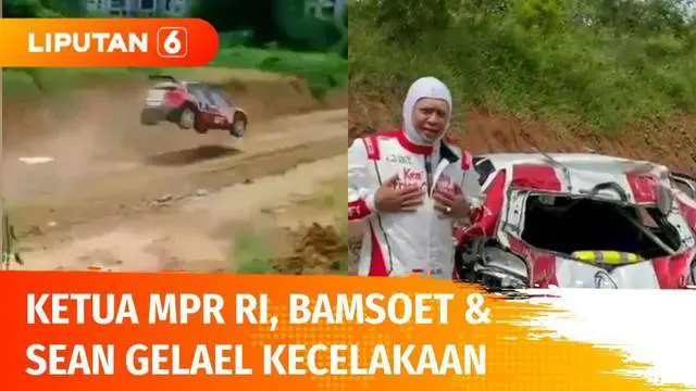 Video detik-detik mobil yang ditumpangi Ketua MPR RI, Bambang Soesatyo dan dikendarai pembalap Sean Gelael terbalik dalam ajang Meikarta Sprint Rally 2021. Mobil ringsek parah, begini kondisi Bamsoet dan Sean Gelael.